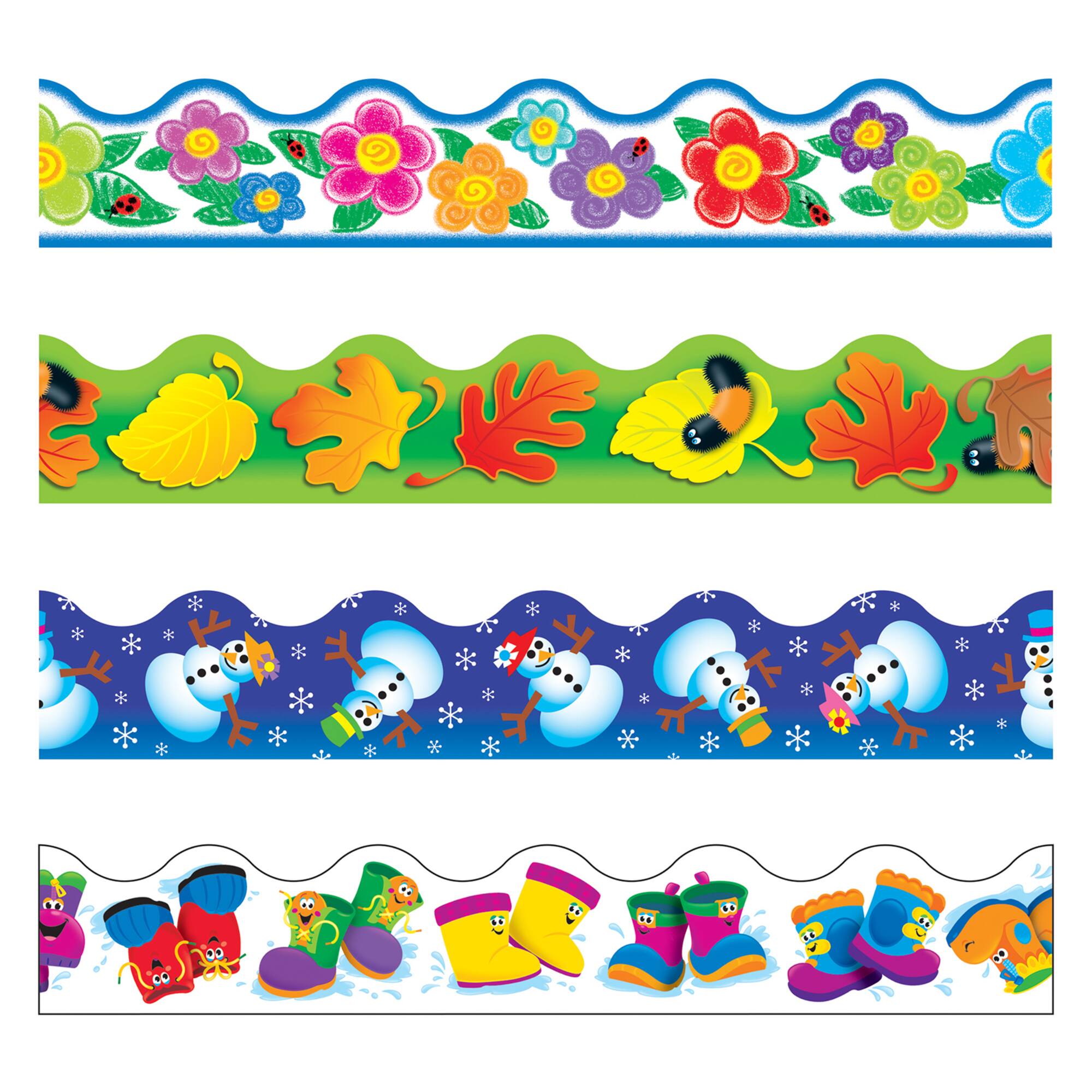 Trend Enterprises® Terrific Trimmers® Four Seasons Variety Pack, 312ft.